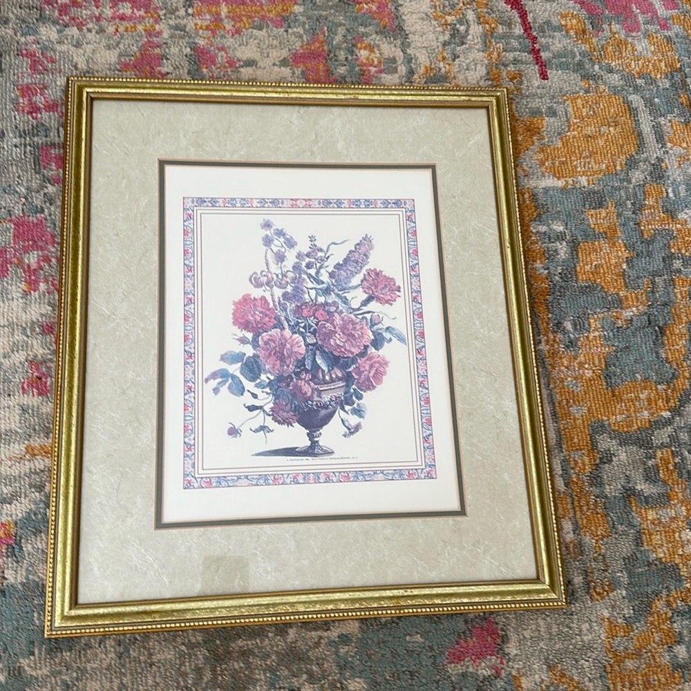 A Amsterdam Chez Jeans Covens & Corneille Mortier framed floral print